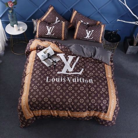 louis vuitton bed set twin|louis vuitton comforter set king.